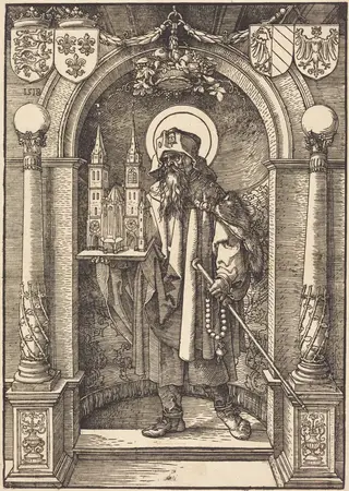 Saint Sebaldus, by Hans Springinklee, ink, 1518