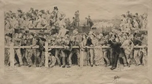 A Scene at the Derby, by Adlophe Lalauze