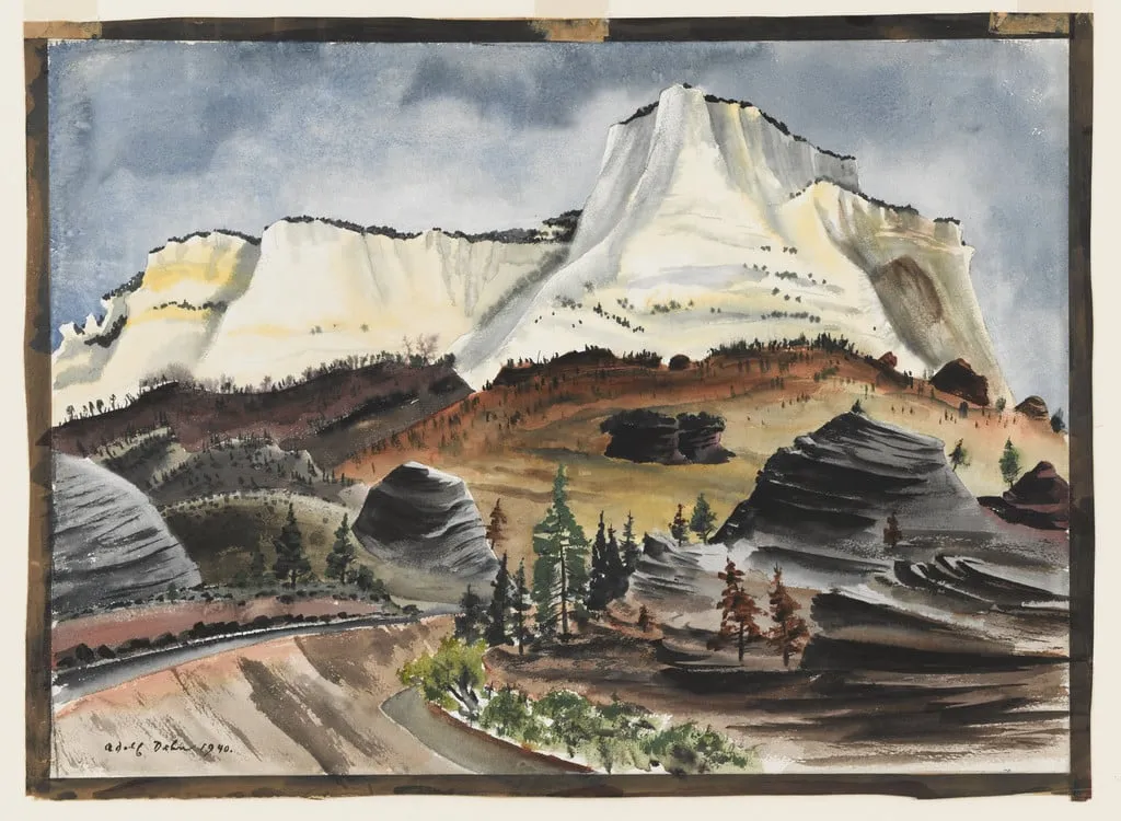 Untitled, by Adolf Dehn, watercolor, 1940