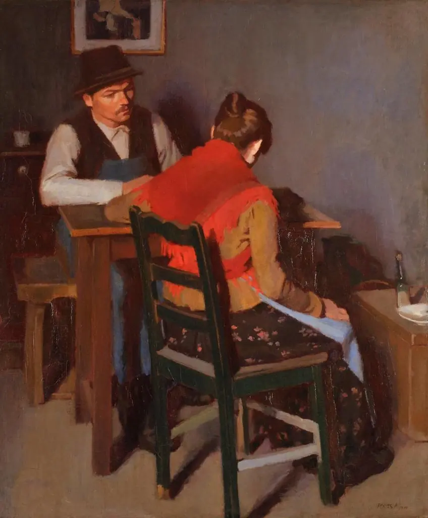 A Young Man and a Girl (1904), by Adolf Fényes