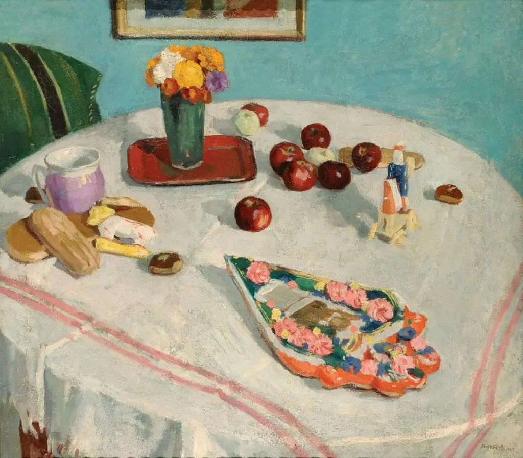 Still-Life with a Gingerbread Heart, by Adolf Fényes