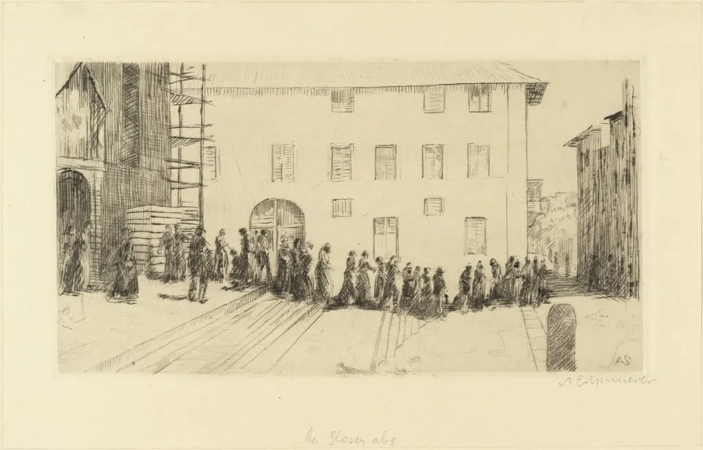 Untitled, by Adolf Ferdinand Schinnerer, ink, 1910