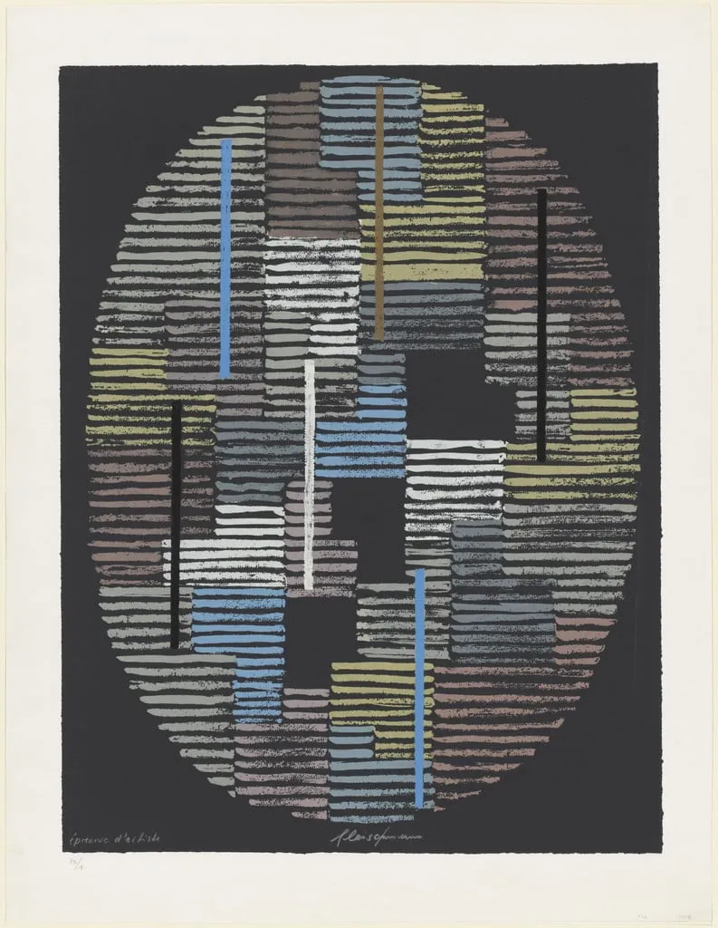 Untitled, by Adolf Richard Fleischmann, ink, 1959