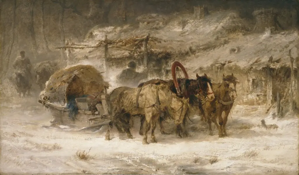 Halt at the Inn, by Adolf Schreyer
