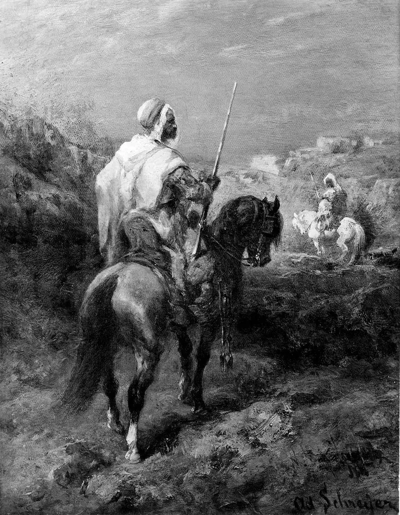 Two Arab Horsemen, by Adolf Schreyer