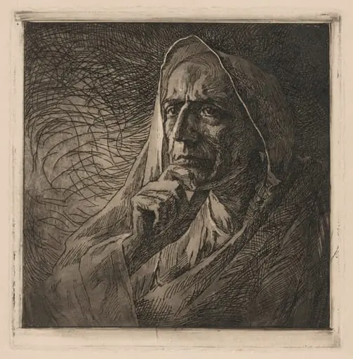 Gabriele D'Annunzio, by Adolfo De Carolis