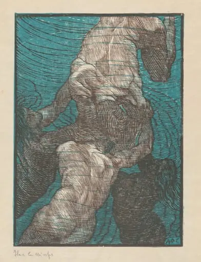 Ila e le ninfe (Hylas and the Nymphs), by Adolfo De Carolis