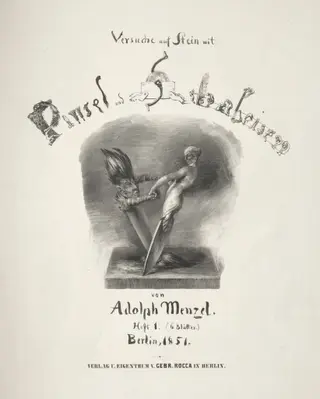 Essay on Stone with Brush and Scraper:  Title Page