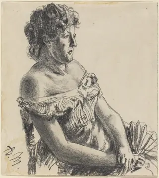 Woman in Court Dress