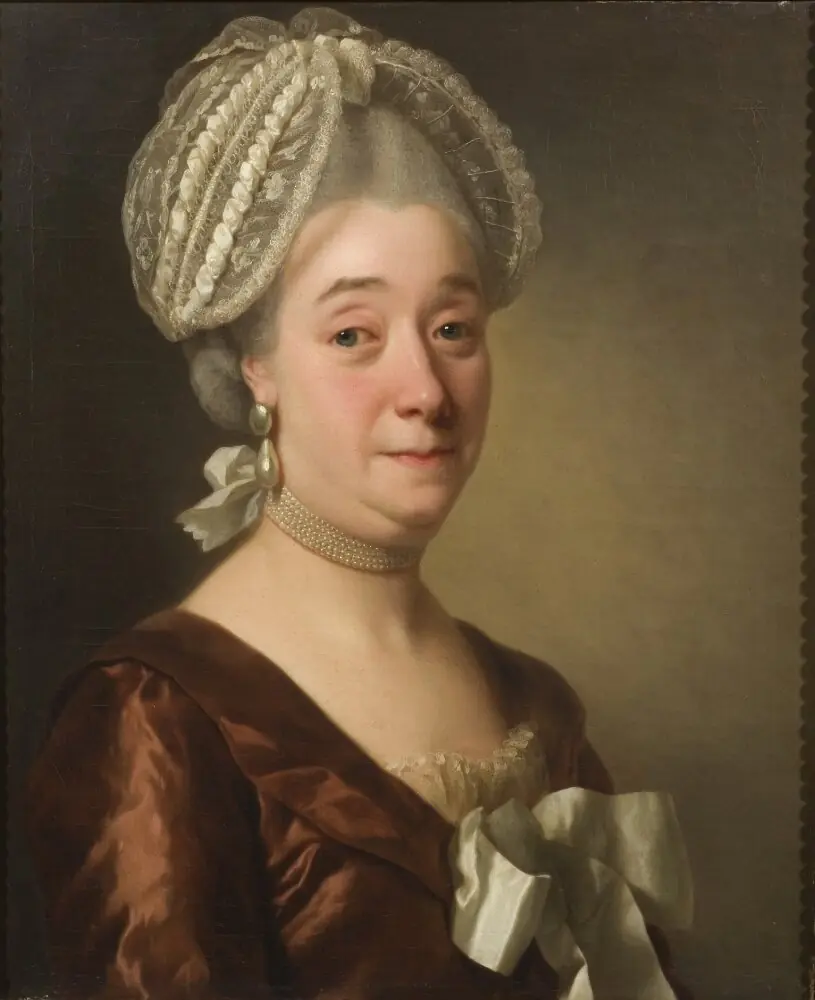 Maria Ravens (1720-1786), g.m. livmedikus Johan Ulrik Wertmüller, by Adolph Ulrich Wertmuller