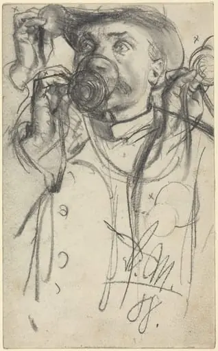 Studies of a Man Drinking, by Adolph von Menzel