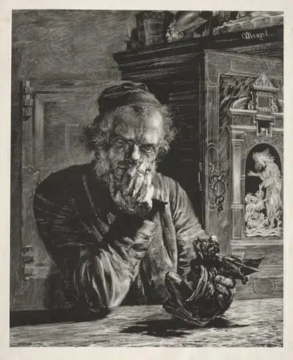 The Antiquary - Self-Portrait, by Adolph von Menzel