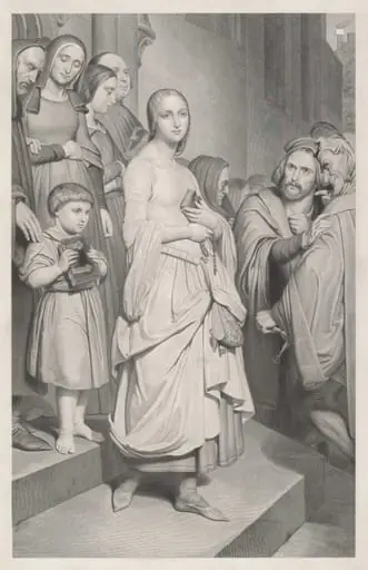 Faust Seeing Marguerite for the First Time, by Adolphe Alexandre Joseph Caron