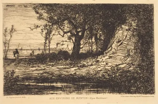 Aux Environs de Menton, by Adolphe Appian