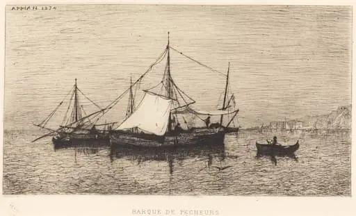 Barque de Pecheurs, by Adolphe Appian