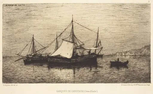 Barques de Cabotage, by Adolphe Appian
