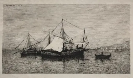 Boats of Cabotage (Coasts of Italy), by Adolphe Appian