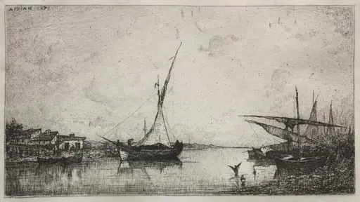 Canal at Martiques, by Adolphe Appian