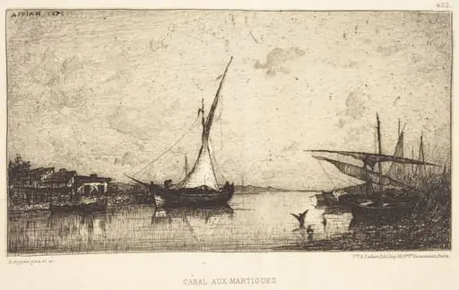 Canal aux Martiques, by Adolphe Appian