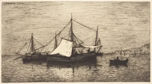 Coasting Trade Vessels, Italy, by Adolphe Appian
