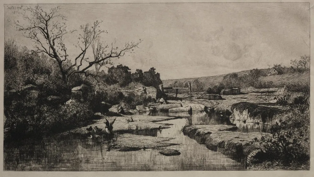 Source of the Albarine, by Adolphe Appian, 1870