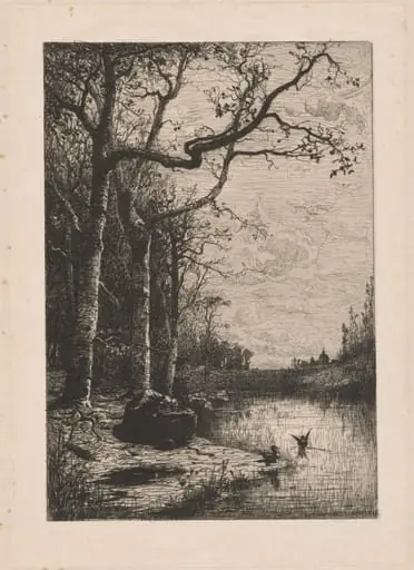 The Marshes of Burbanche (Marais de la Burbanche), by Adolphe Appian