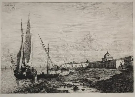 The Port at San Remo, by Adolphe Appian