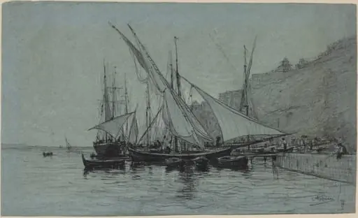 The Port of Monaco, by Adolphe Appian