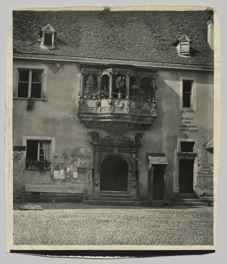 Façade Alsacienne, Corps de Garde à Colmar, by Adolphe Braun, 1874