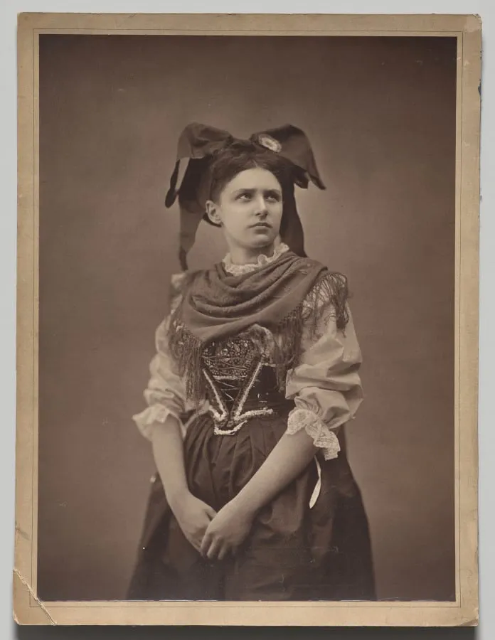 Young Alsacienne Woman, by Adolphe Braun, 1871