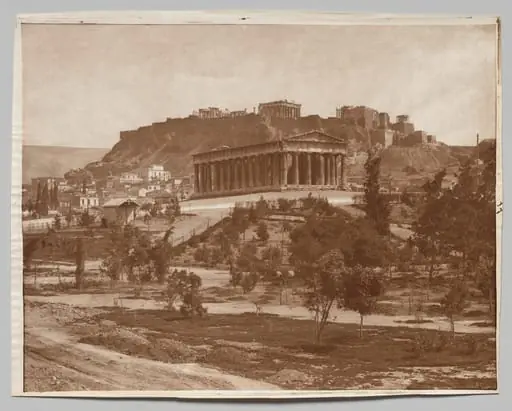 View of the Acropolis, by Adolphe Braun & Co.