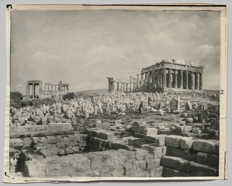 View of the Parthenon, by Adolphe Braun & Co., 1884