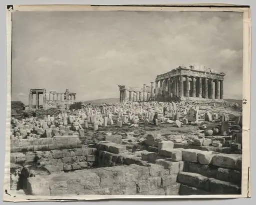 View of the Parthenon, by Adolphe Braun & Co.