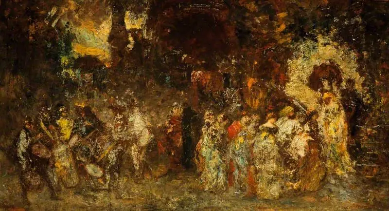 A Garden Fête, by Adolphe Joseph Thomas Monticelli