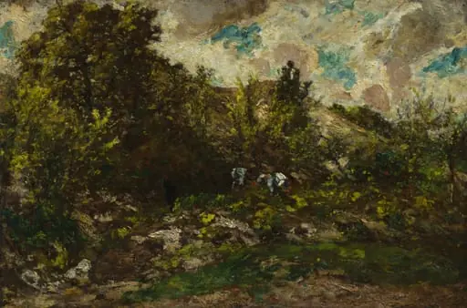 Autumn, by Adolphe Joseph Thomas Monticelli