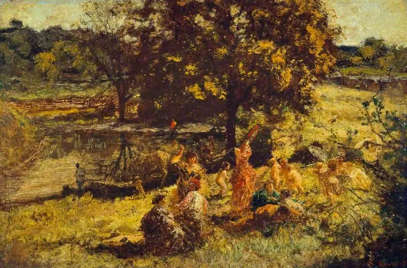 Fête Champetre, by Adolphe Joseph Thomas Monticelli