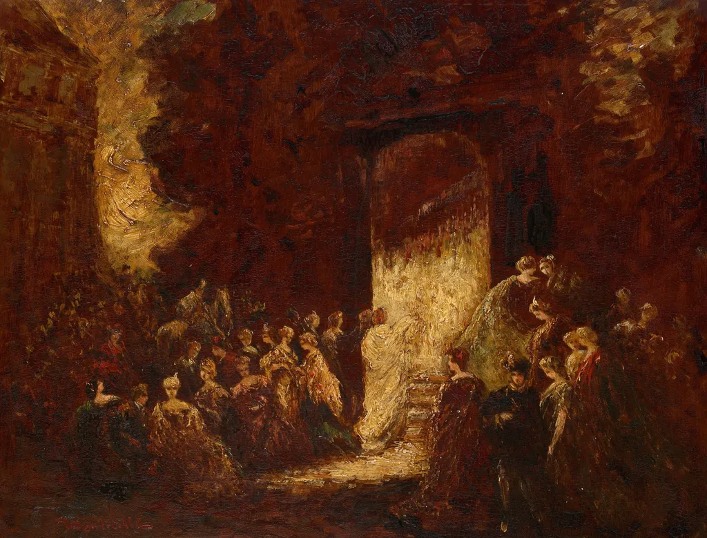 Fête d'Après-Midi, by Adolphe Joseph Thomas Monticelli, unspecified