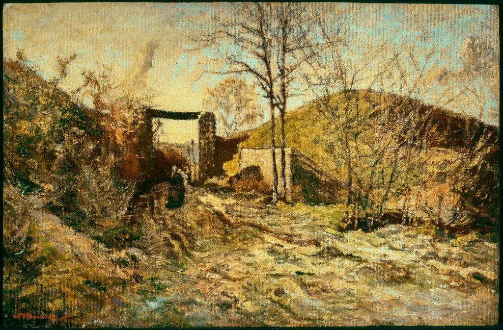 L'entrée au fort, by Adolphe Joseph Thomas Monticelli, oil, 1837