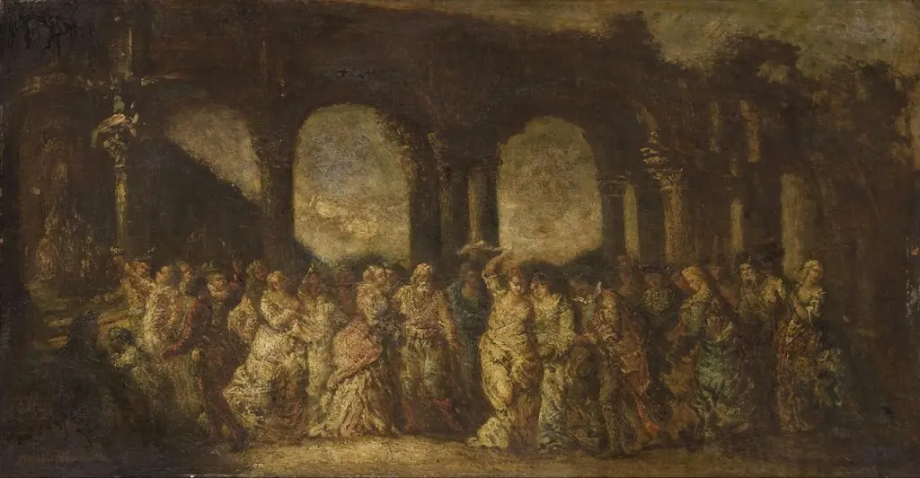 Masque, by Adolphe Joseph Thomas Monticelli