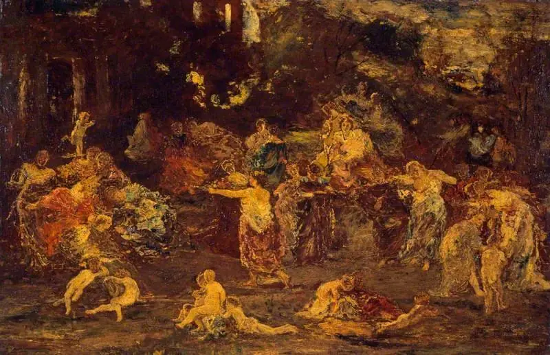 The Garden of Love, by Adolphe Joseph Thomas Monticelli