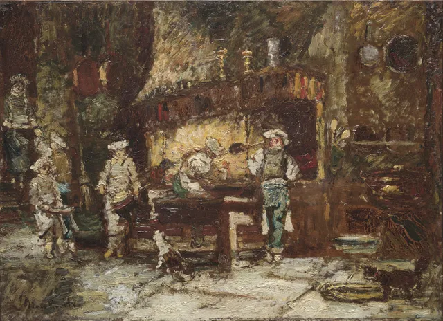 The Kitchen of the Rôtisserie des Deux Paons