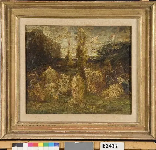 Vrouwen in een park, by Adolphe Joseph Thomas Monticelli