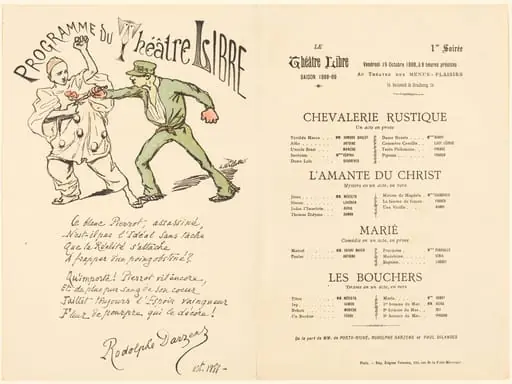 Chevalerie rustique; L'Amante du Christ; Marié; Les Bouchers, by Adolphe Léon Willette