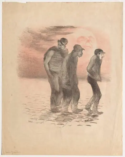 Paris Scenes and Murderers, by Adolphe Léon Willette