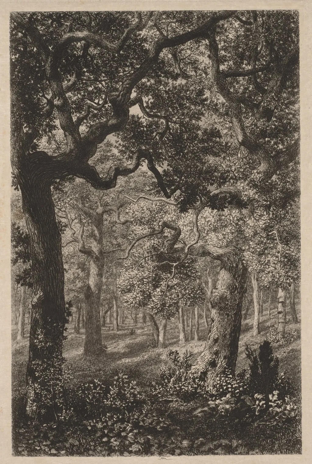 In the Woods, by Adolphe Martial-Potémont, 1870