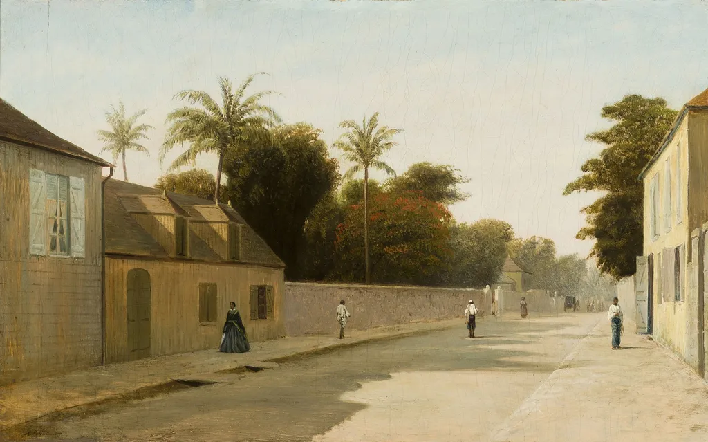Paisagem urbana (atribuído), by Adolphe Martial-Potémont, oil, 1870