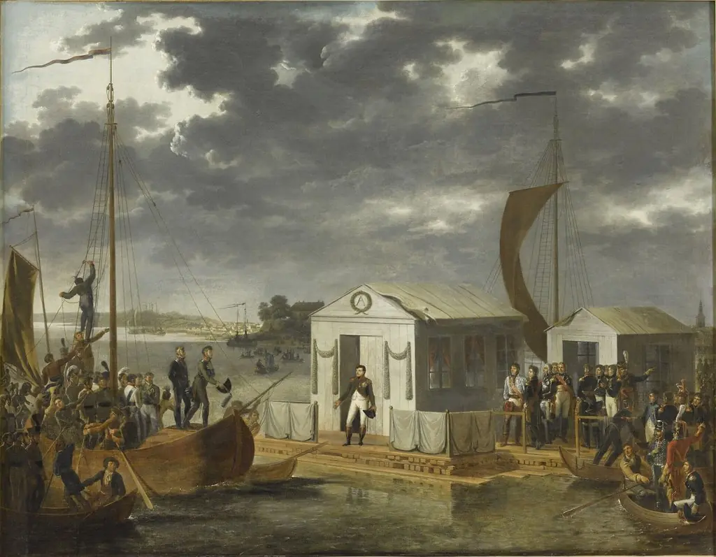 The Meeting of Napoleon I and Tsar Alexander I at Tilsit