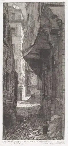 Rue Grenier sur l'eau, côté de la rue des Barres