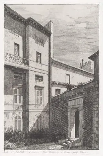 Rue St. Lazare 56, Maison de Paul Delaroche et Horace Vernet, by Adolphe Théodore Jules Martial Potémont