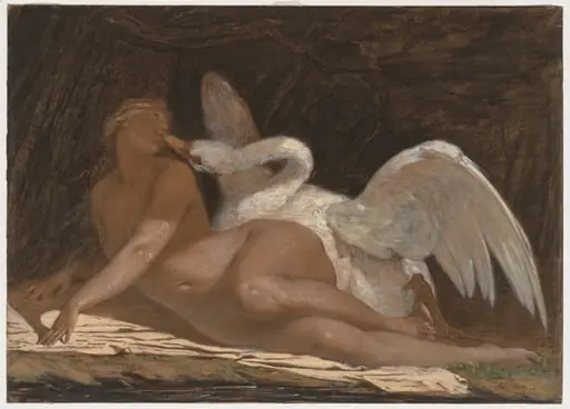 Leda and the Swan, by Adolphe Yvon
